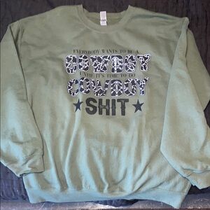 Green Graphic Sweatshirt
